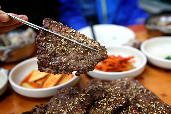 광주 송정동 떡갈비 골목