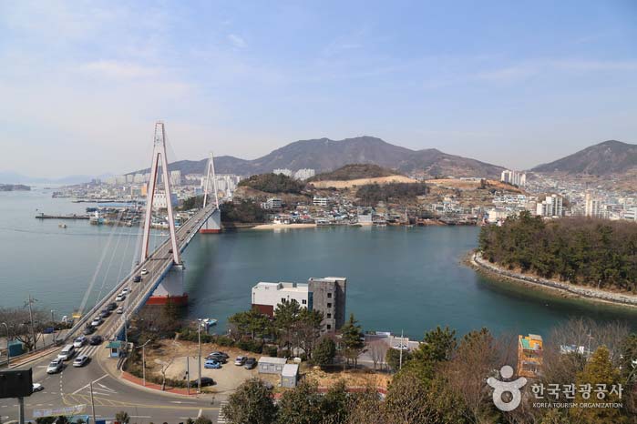 돌산공원에서 바라본 여수전경
