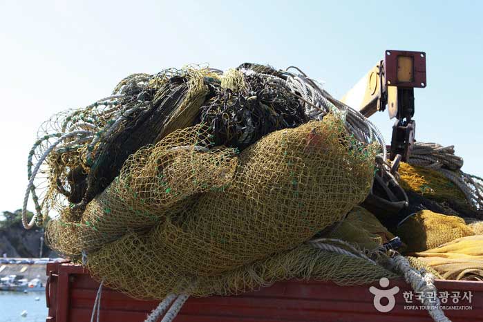 실치잡이에 쓰이는 앙강망