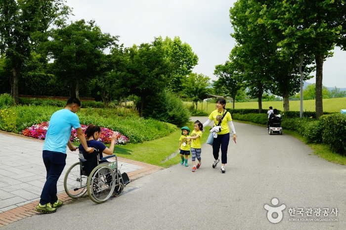 노면의 재질이나 이동로의 턱에도 신경을 썼다.