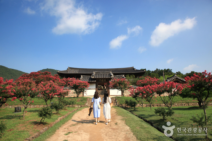 병산서원의 첫인상은 자연에 몸을 낮춘 듯 보인다.