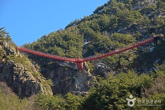 거창 우두산의 명물, ‘Y자형 출렁다리’