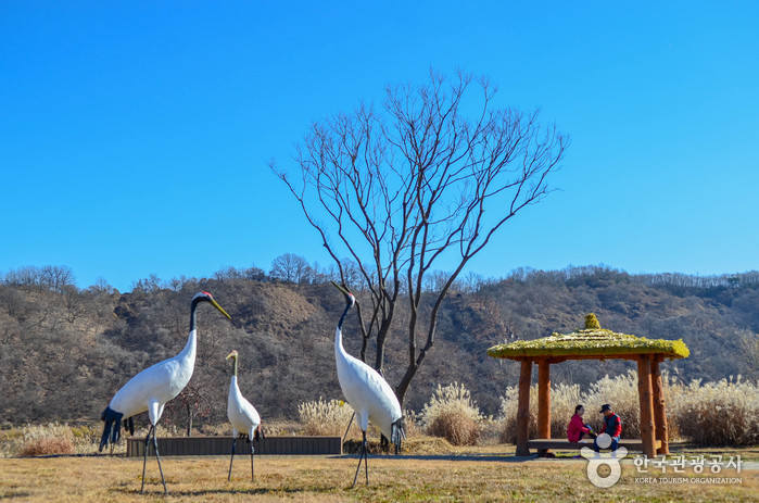 습지원 곳곳에 마련된 휴식공간